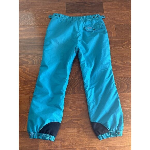 Columbia Womens Vintage Snow Pants 90s Turquoise Sz Large Snowboarding Skiing - Picture 10 of 11